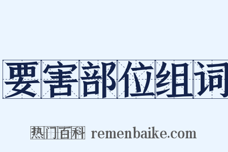 要害部位组词是什么意思的图片